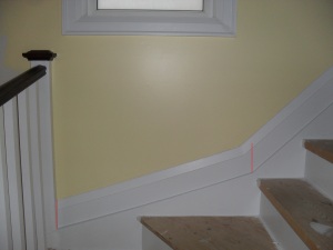 My initial cuts of the baseboard